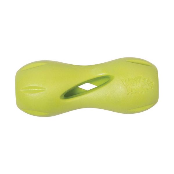West Paw Zogoflex Green Qwizl Plastic Dog Treat Toy/Dispenser Large in. 1 pk