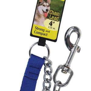 PDQ Silver Chain Lead Steel Dog Leash Small/Medium
