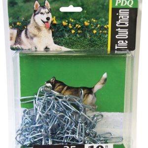PDQ Silver Swivel Steel Dog Tie Out Chain Small/Medium