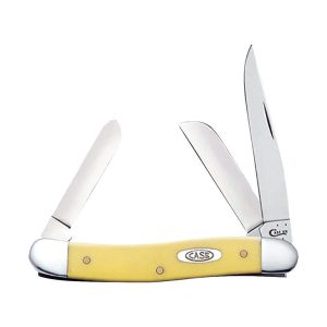 Case Stockman Yellow Chrome Vanadium 3.5 in. Pocket Knife