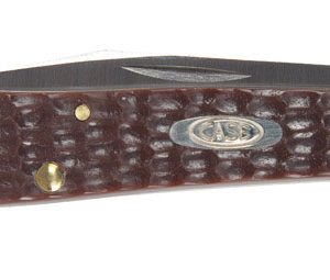 Case Slimline Trapper Brown Stainless Steel 7.25 in. Pocket Knife