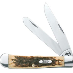 Case Trapper Amber Stainless Steel 7.1 in. Pocket Knife