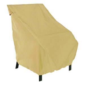 Classic Accessories Terrazzo 34 in. H X 32.5 in. W X 25.5 in. L Brown Polyester High Back Chair Cove