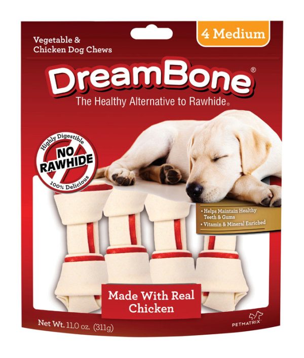 DreamBone Chicken/Vegetables Chews For Dog 11 oz 4 pk