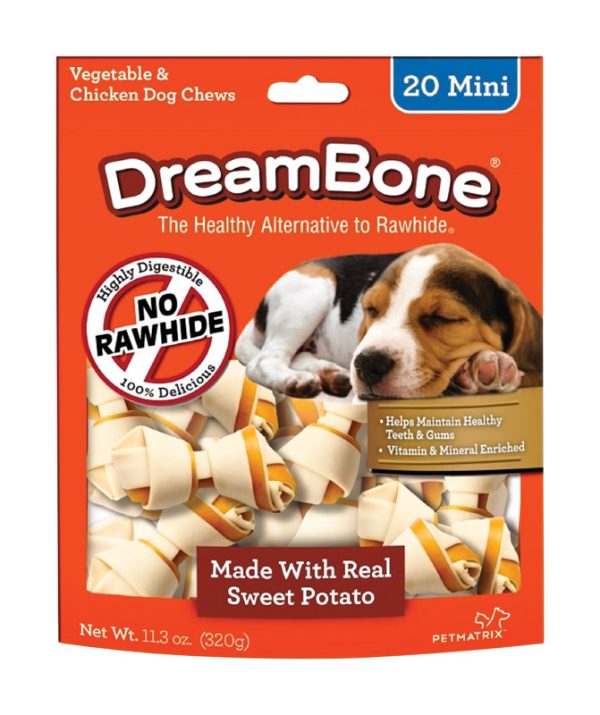 DreamBone Chicken/Sweet Potato Chews For Dog 24 pk