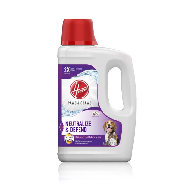 Hoover Paws & Claws Cotton Breeze Scent Carpet Cleaner 64 oz Liquid Concentrated