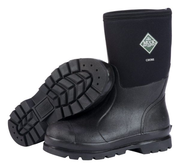 The Original Muck Boot Company Chore Mid Men's Steel Shank Boots 8 US Black