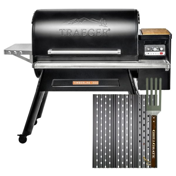 GrillGrate For Traeger Timberline and other 15 Grills Sear Station Grill Grate Kit 15 in. L X 15.38