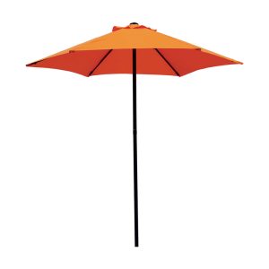 Living Accents 7.5 ft. Orange Market Umbrella