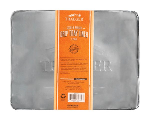 Traeger Aluminum Drip Tray Liner 13.25 in. L X 0.04 in. W For Ranger, Scout, PTG