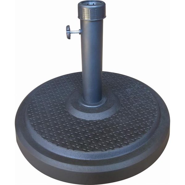 Bond Manufacturing Black Round Envirostone Umbrella Base