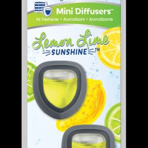 Refresh Your Car! Lemon Lime Sunshine Scent Mini Car Diffuser 0.7 oz Liquid