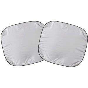 Auto Expressions 28 in. L X 25 in. W Silver Sun Shade
