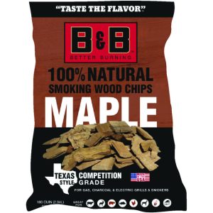 B&B Charcoal All Natural Maple Wood Smoking Chips 180 cu in