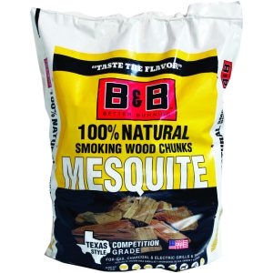 B&B Charcoal All Natural Mesquite Wood Smoking Chunks 549 cu in