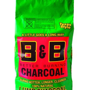 B&B Charcoal All Natural Hickory Lump Charcoal 20 lb