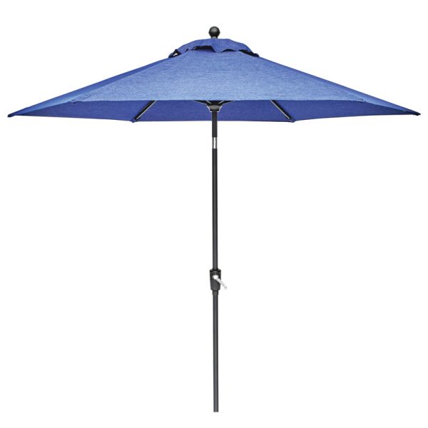 Living Accents Waterville 9 ft. Tiltable Navy Market Umbrella