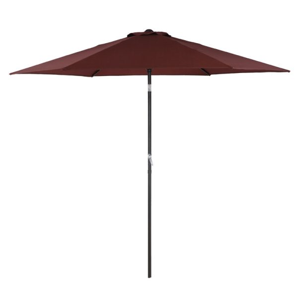 Ace Redmond 107.96 in. Tiltable Burgundy Market Umbrella