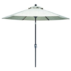 Living Accents Sonora 9 ft. Tiltable Taupe Market Umbrella