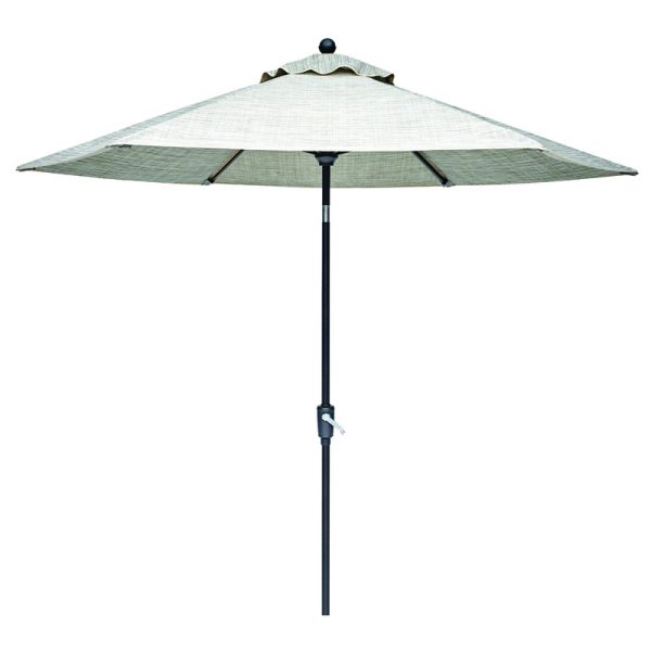 Living Accents Sonora 9 ft. Tiltable Taupe Market Umbrella