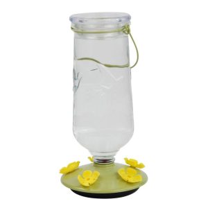 Perky-Pet Hummingbird 32 oz Glass/Plastic Desert Bloom Nectar Feeder 5 ports