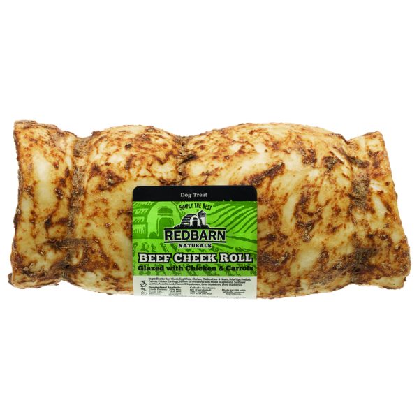 Redbarn Glazed Beef Cheek Grain Free Chews For Dogs 1 pk