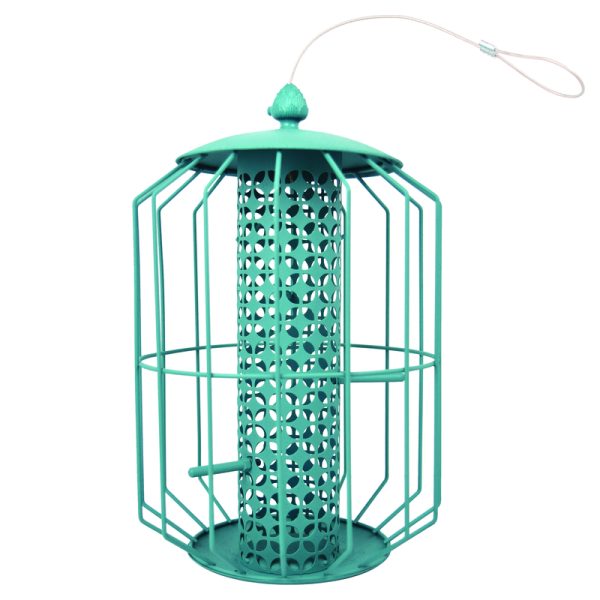 Perky-Pet Wild Bird 1 lb Metal Cage Bird Feeder 2 ports