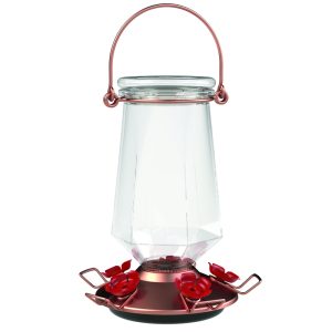 Perky-Pet Hummingbird 28 oz Glass/Metal/Plastic Nectar Feeder 5 ports