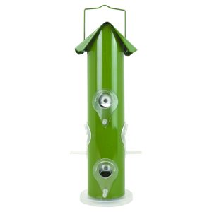 Perky-Pet Wild Bird 1 lb Metal/Plastic Tube Bird Feeder 6 ports