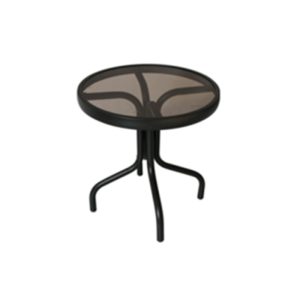 Living Accents Icarus Brown Round Aluminum Side Table