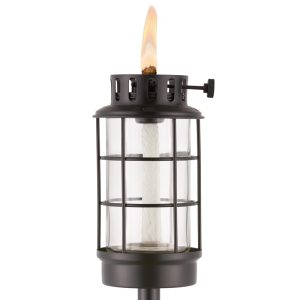 TIKI Metal 65 in. Lantern Outdoor Torch 1 pk