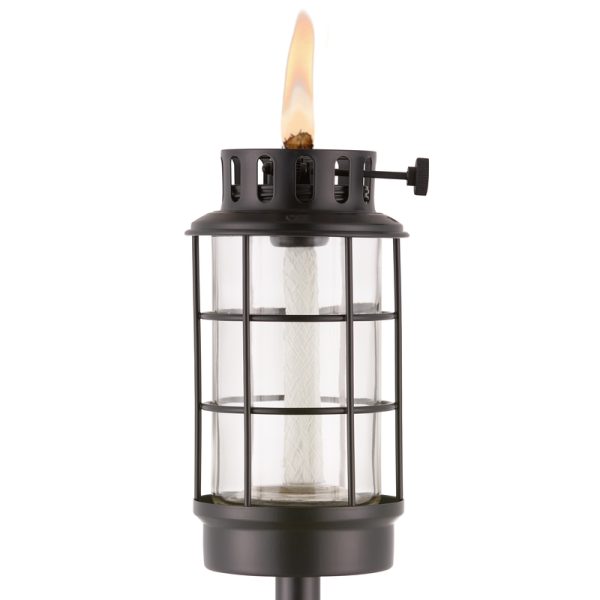 TIKI Metal 65 in. Lantern Outdoor Torch 1 pk