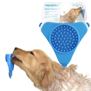 Aquapaw Slow Treater Blue Silicone Treat Feeder For Cats/Dogs