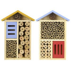 Nature's Way Better Gardens 12 in. H X 8 in. W X 3.5 in. L Wood Insect House