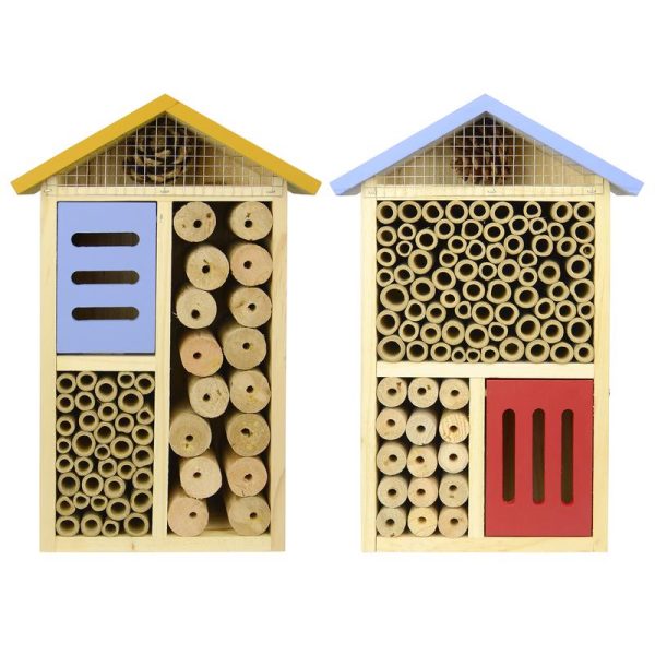 Nature's Way Better Gardens 12 in. H X 8 in. W X 3.5 in. L Wood Insect House