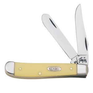 Case Mini Trapper Yellow Chrome Vanadium 3.5 in. Pocket Knife