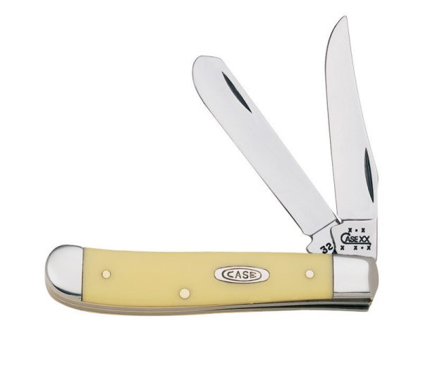 Case Mini Trapper Yellow Chrome Vanadium 3.5 in. Pocket Knife