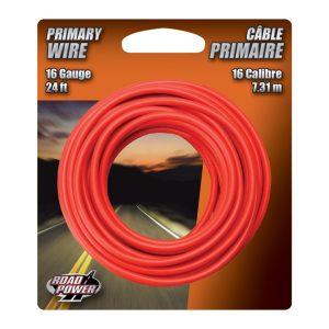 Coleman Cable 24 ft. 16 Ga. Primary Wire Red