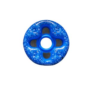 International Leisure Blue/White Plastic Inflatable Floating Lounger