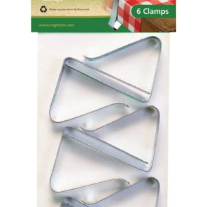Coghlan's Silver Steel Tablecloth Clamps 6 pk