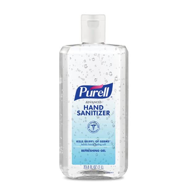 Purell Unscented Scent Gel Advanced Hand Sanitizer 33.8 oz
