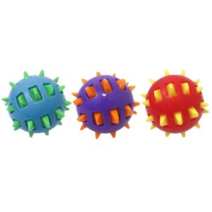 Multipet Ruff Enuff Assorted Spike Balls TPR Dog Toy 1 pk