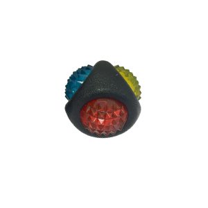 Multipet Doglucent Assorted Dental Diamond Ball TPR Dog Toy 1 pk