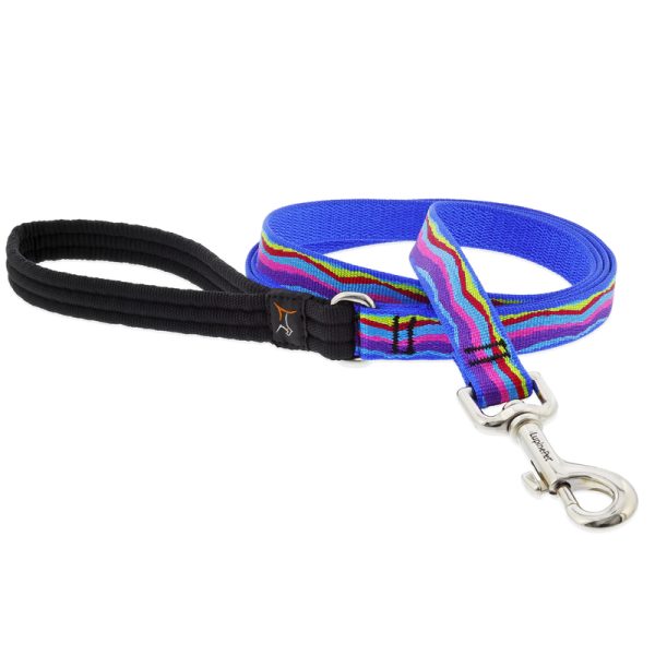 Lupine Pet Original Designs Multicolored Ripple Creek Nylon Dog Leash