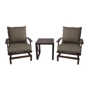 Living Accents Pineridge 3 pc Brown Rocking Chat Set Brown