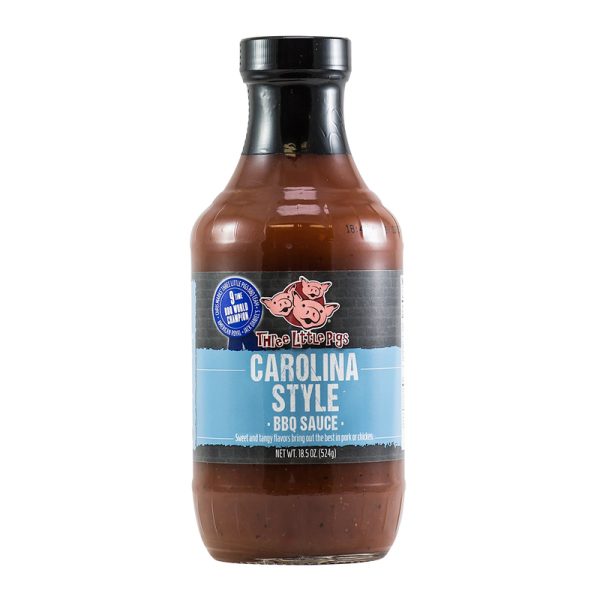 Three Little Pigs Carolina Style BBQ Sauce 18.5 oz