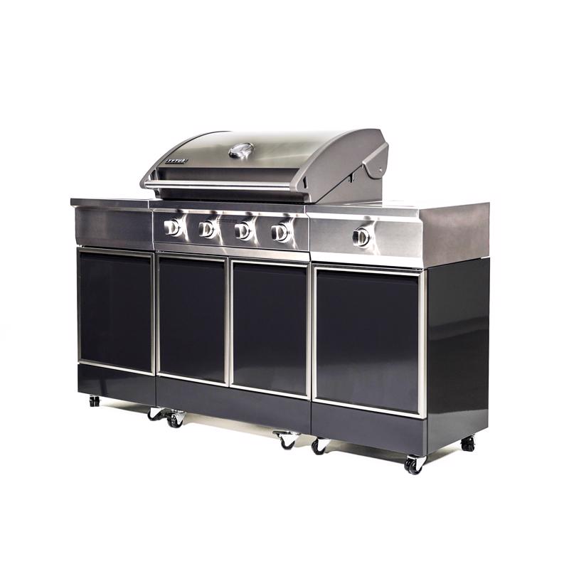 TYTUS 4 Burner Liquid Propane Grill Gray - PaintPlace New York