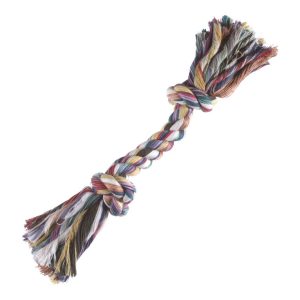 Boss Pet Digger's Multicolored Rag Bone Cotton Rope Dog Tug Toy Large 1 pk