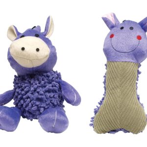 Boss Pet Digger's Multicolored Shaggy Plush Dog Toy Large 1 pk