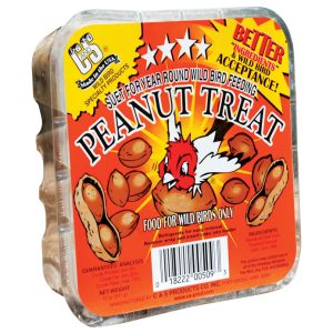 C&S Products Peanut Treat Assorted Species Beef Suet Wild Bird Food 11 oz